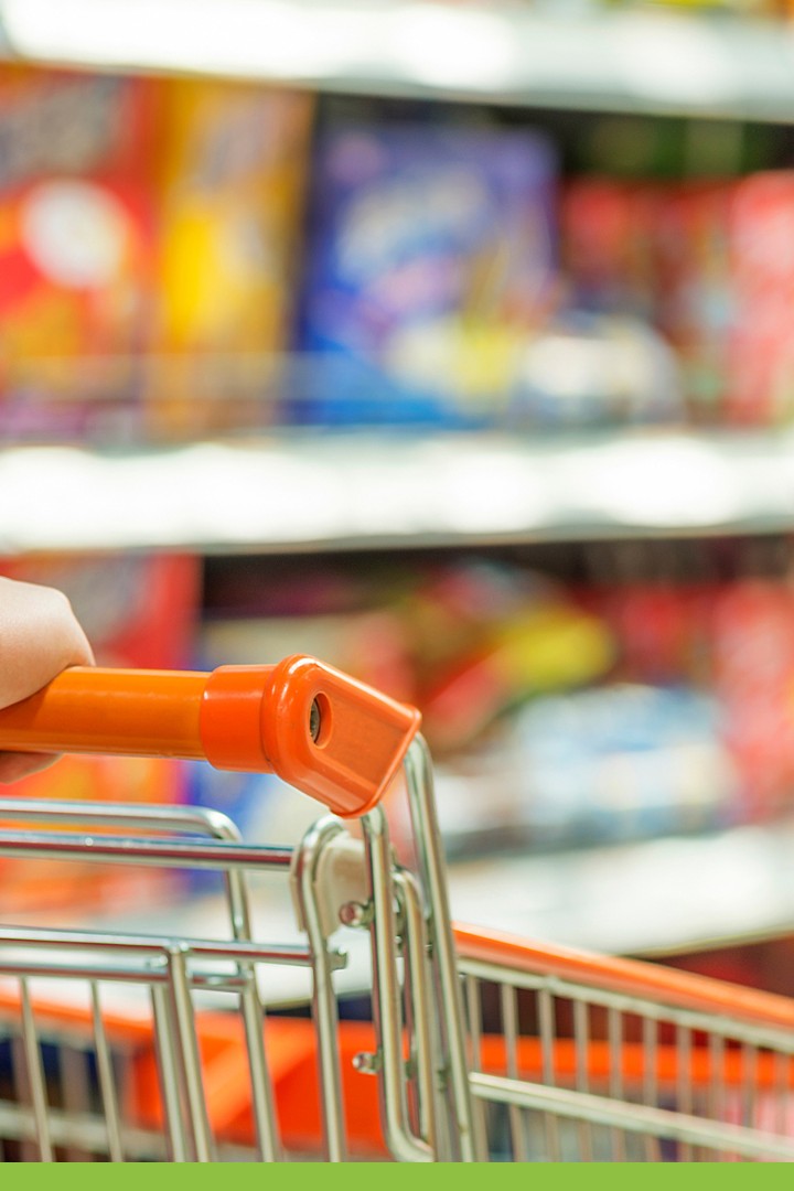 winkel in een supermarkt